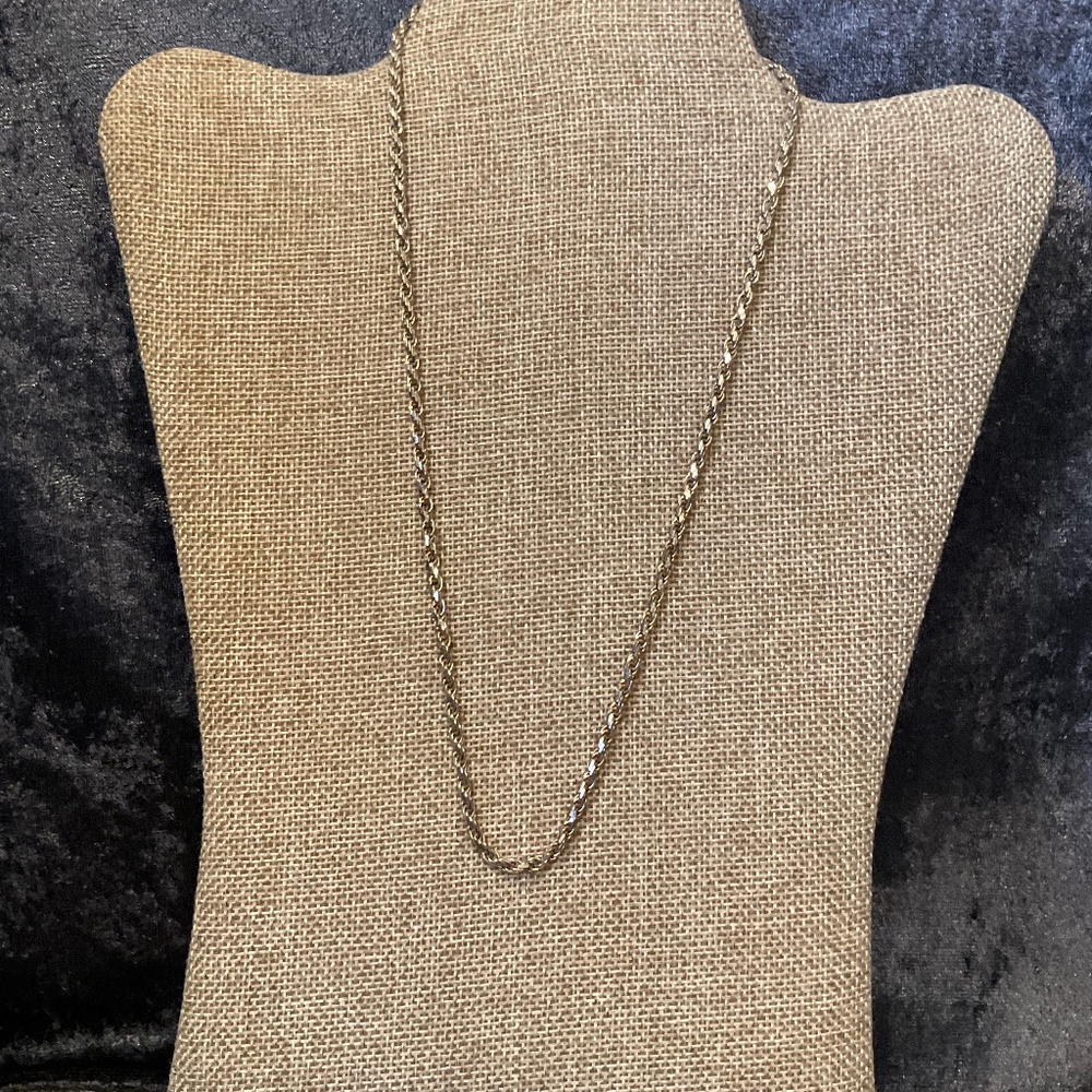 Vintage 925 Italy Sterling Silver Rope Chain